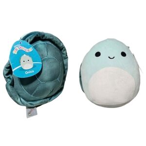 NEW Kellytoy Squishmallow Onica The Sea Life Teal Sea Turtle 7.5" Soft Plush Toy
